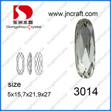 Factroy Decorative Faceted Oval Crystal Beads for Jewelry Making From China Supplier